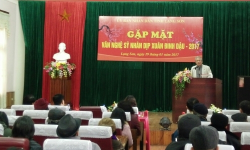 Lạng Sơn gặp mặt văn nghệ sĩ nhân dịp Xuân Đinh Dậu 2017